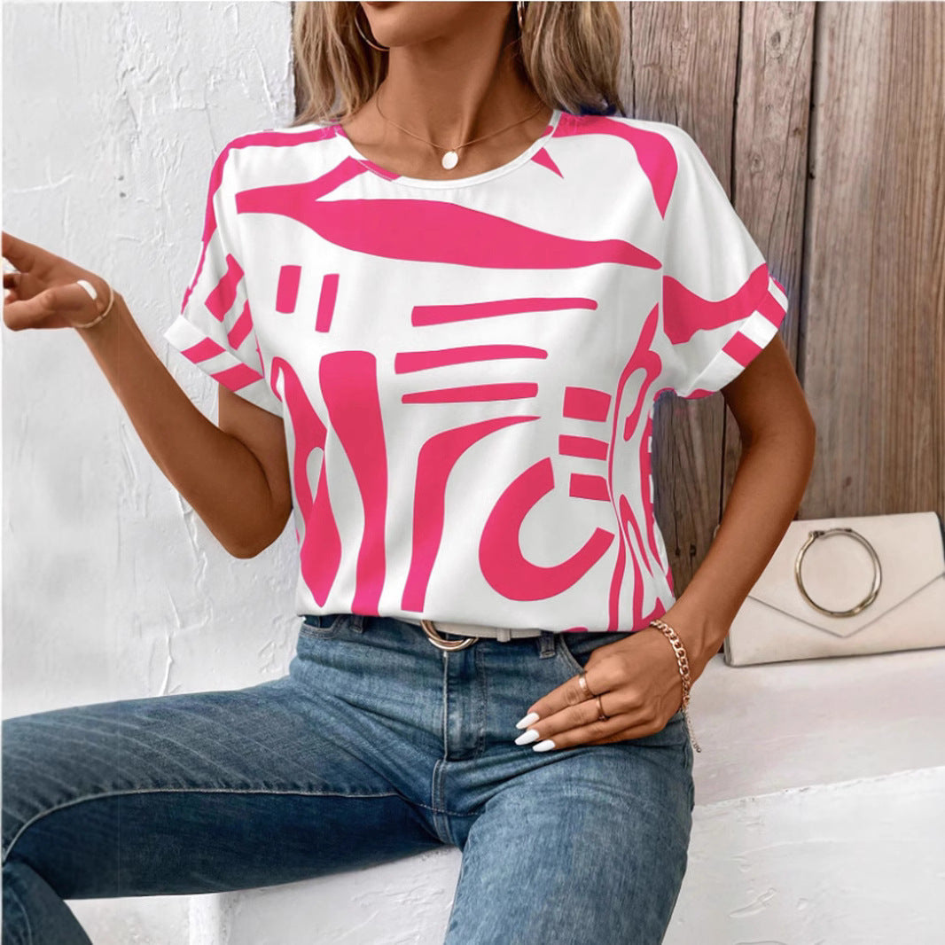 Alva“ – Geometrisches Batwing-Shirt