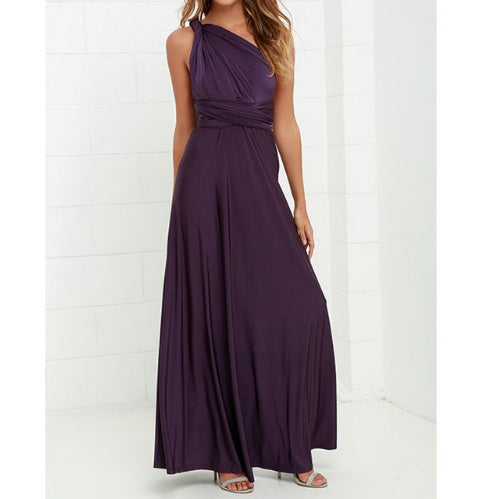 „Selena“ – Rückenfreies Bandage-Maxikleid (Multiway)