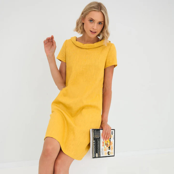 Mia“ – Baumwoll-Sommerkleid mit Kurzarm