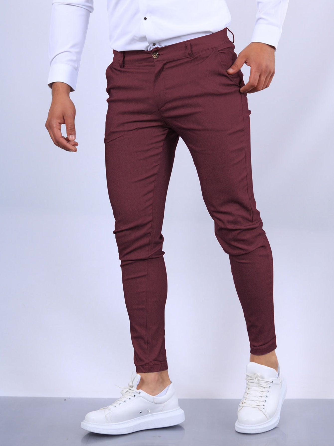Herren Slim-Fit Businesshose