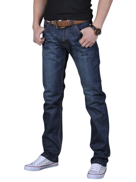 Herren Denim Straight-Leg Hose