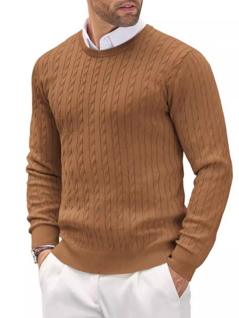 Rundhals-Strickpullover
