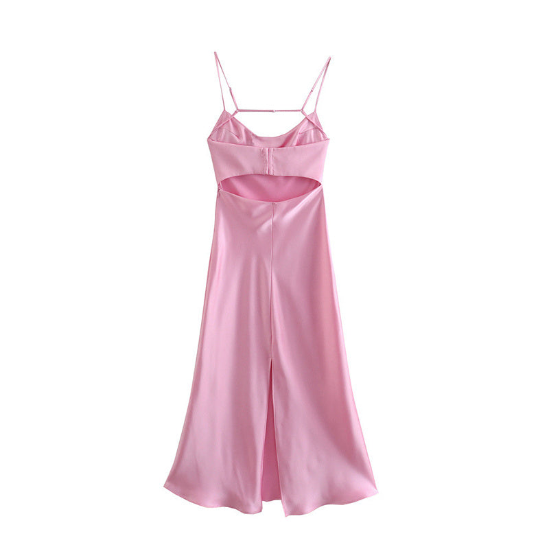 Selena“ – Satin Maxikleid