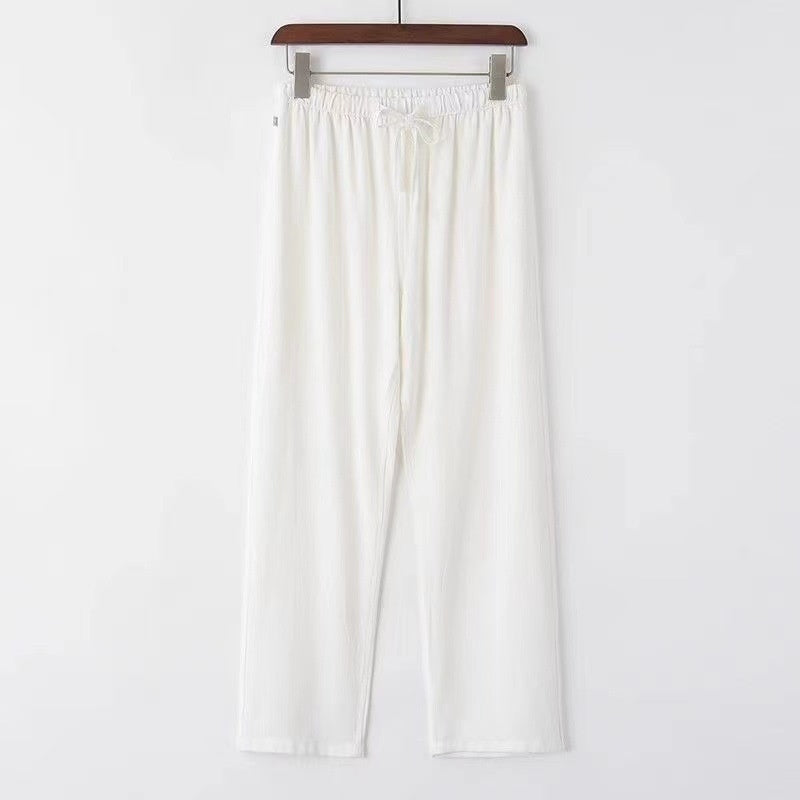 Herren Leinenhose mit lockerem Bund