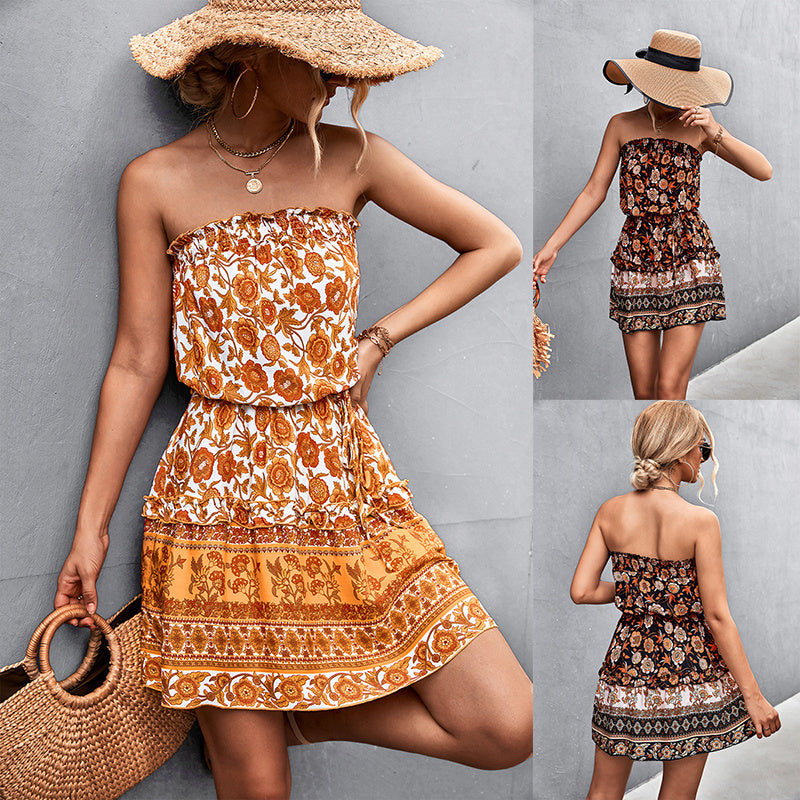 Alina“ – Boho Strandkleid