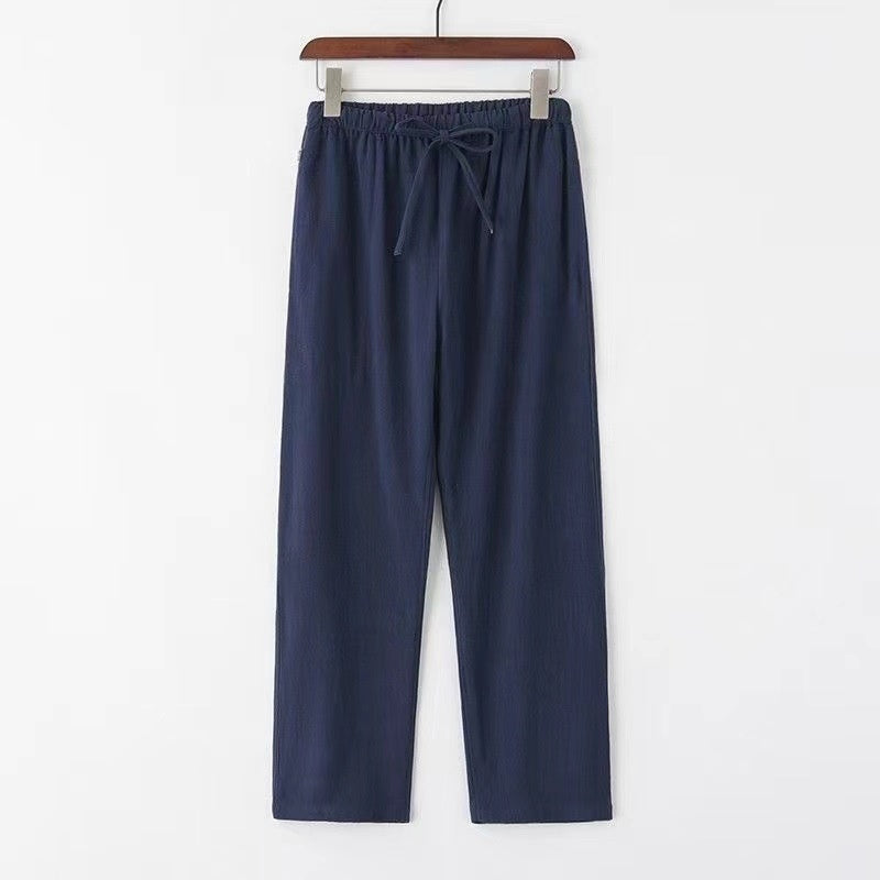 Herren Leinenhose mit lockerem Bund