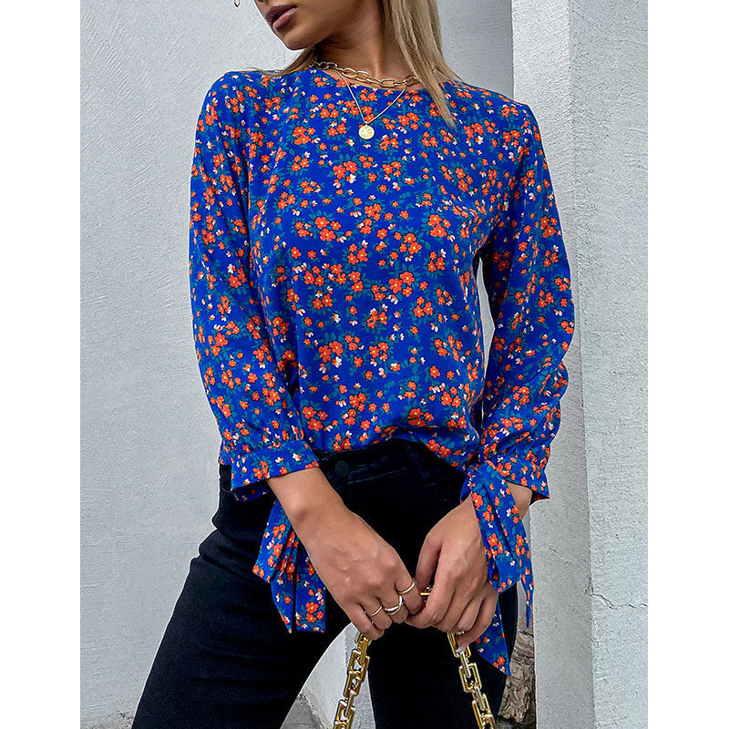 „Nina“ – Florales Kurzarmshirt