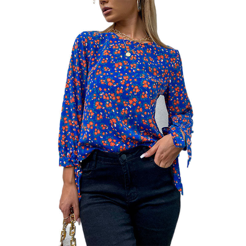 „Nina“ – Florales Kurzarmshirt