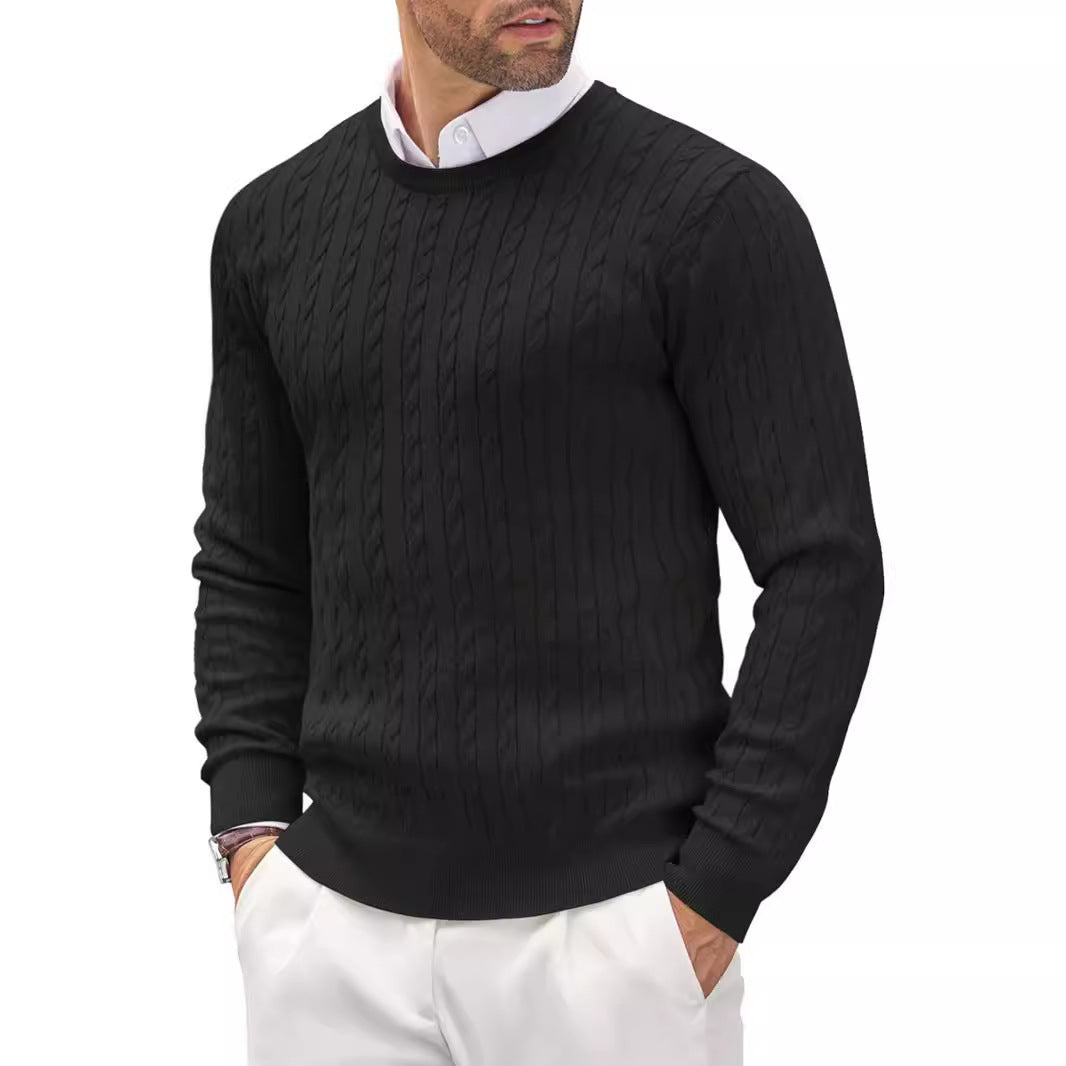 Rundhals-Strickpullover