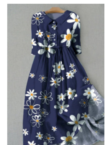 „Clara“ – Hemdkleid ohne Kragen