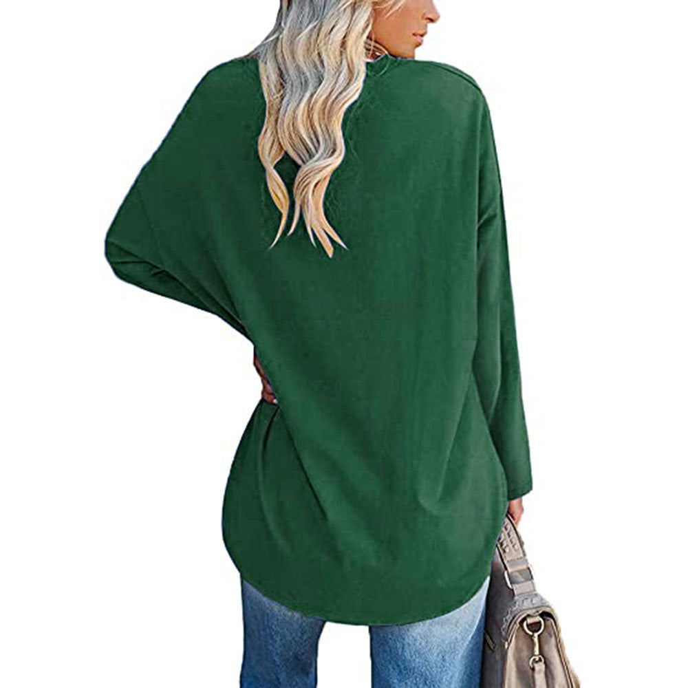 „Aria“ – Lockere V-Ausschnitt Bluse