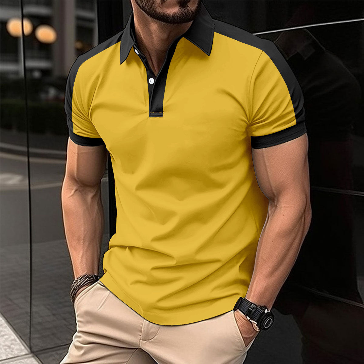 Herren Kurzarm Business-Poloshirt