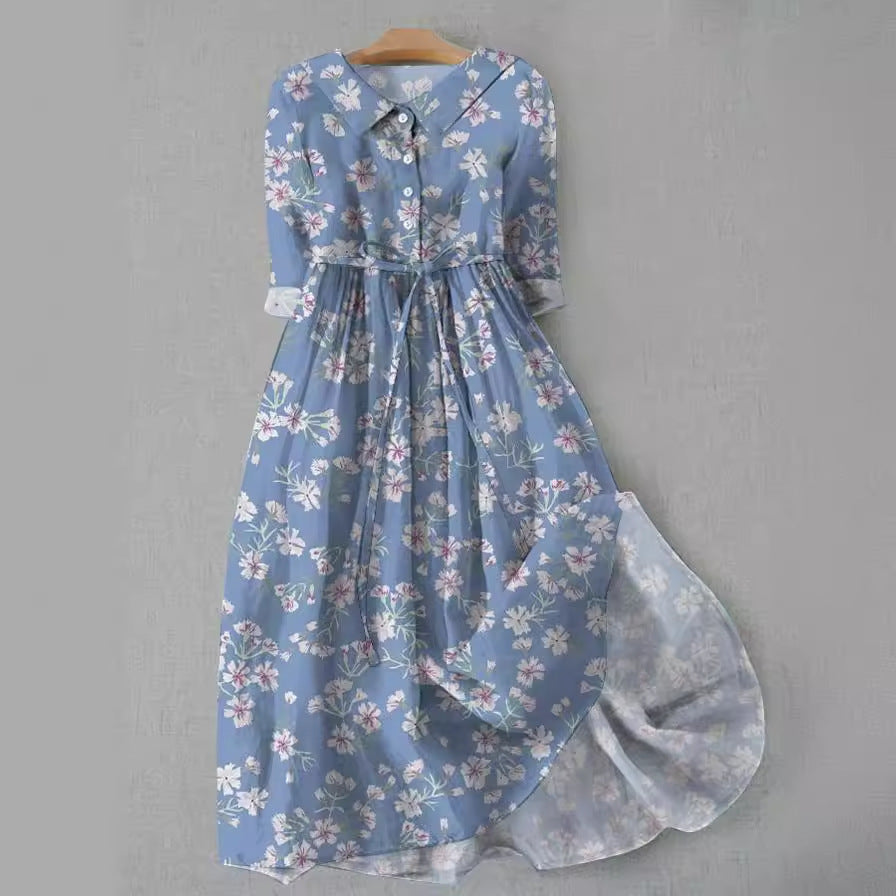 „Clara“ – Hemdkleid ohne Kragen