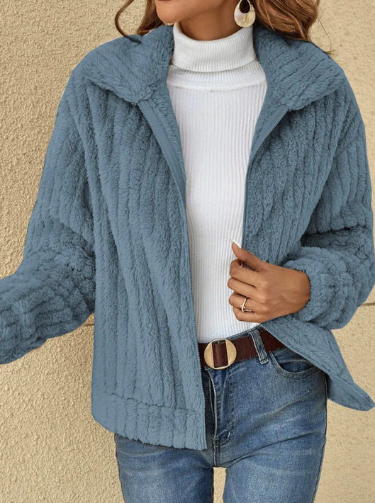 „Lynn“ – Kurze Fleecejacke