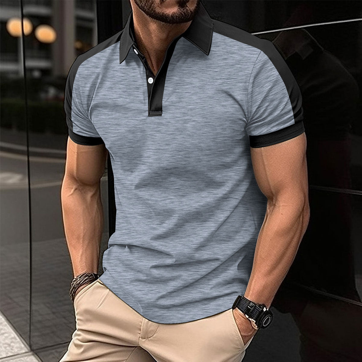 Herren Kurzarm Business-Poloshirt
