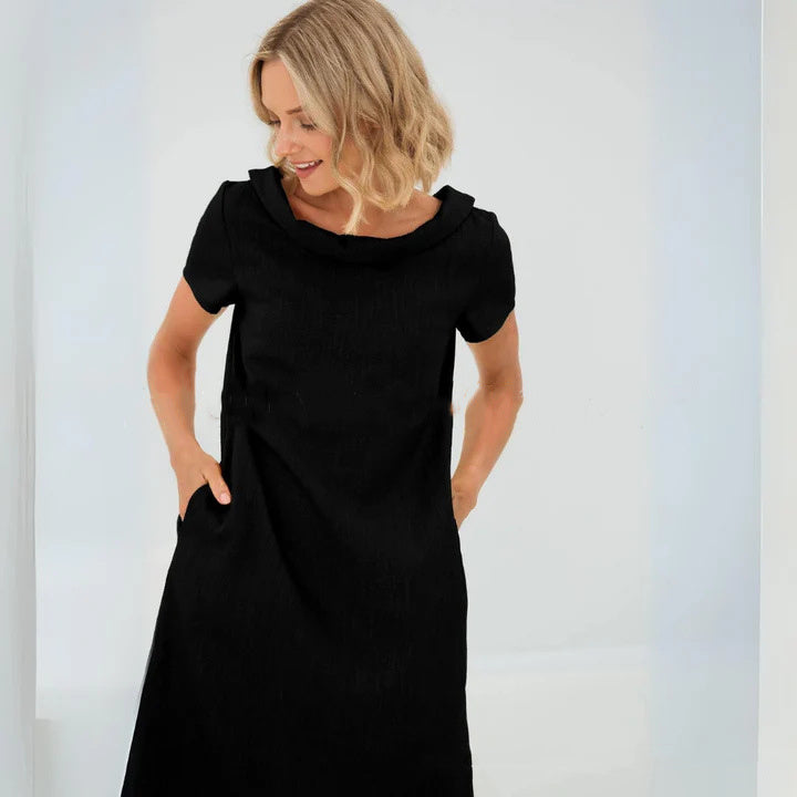 Mia“ – Baumwoll-Sommerkleid mit Kurzarm