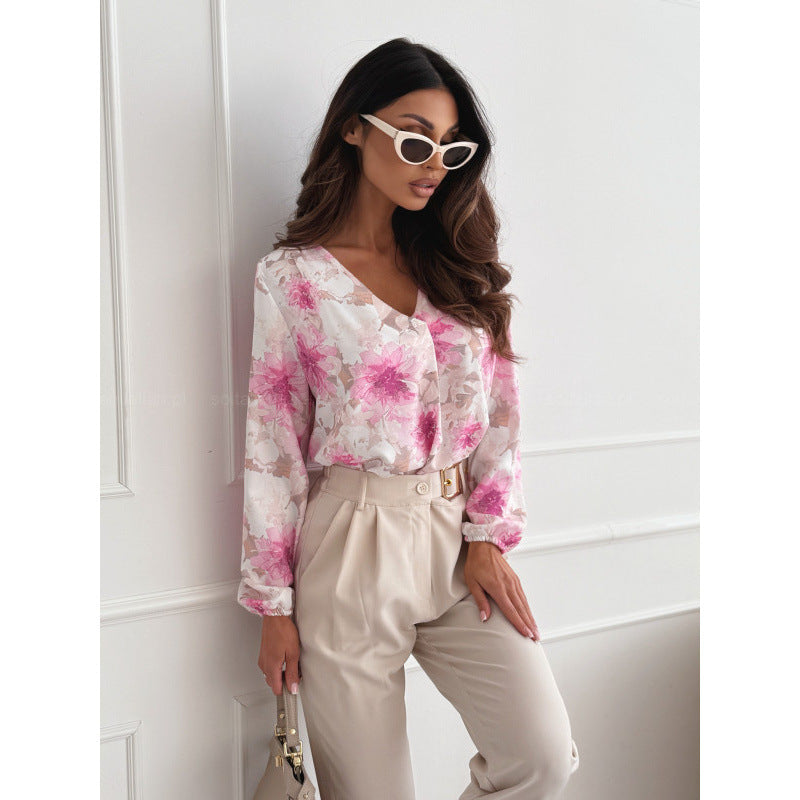 „Mira“ – Bedruckte Bluse