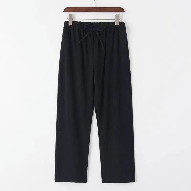 Herren Leinenhose mit lockerem Bund