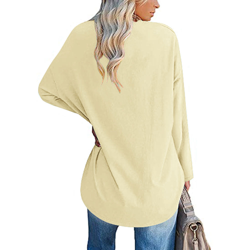 „Aria“ – Lockere V-Ausschnitt Bluse