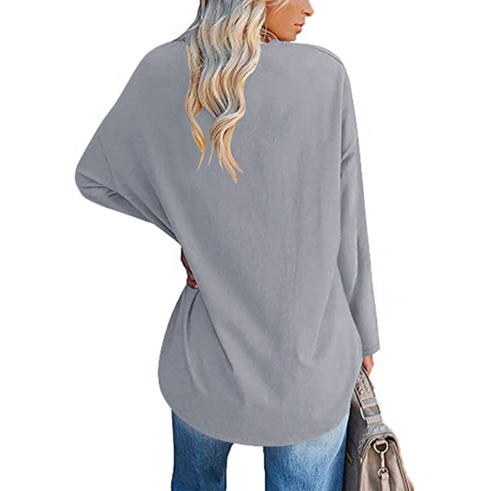„Aria“ – Lockere V-Ausschnitt Bluse