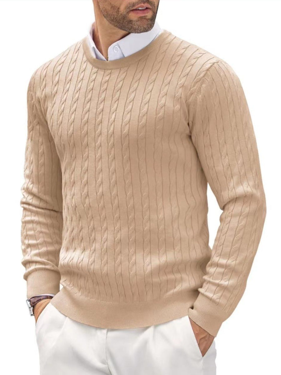 Rundhals-Strickpullover